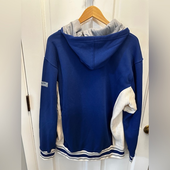 Blue and white Indianapolis Colts Embroidered NFL Team Hoodie - Picture 8 of 11